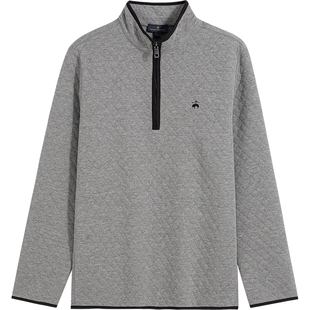 Brooks Brothers/布克兄弟男士半拉链刺绣logo上衣
