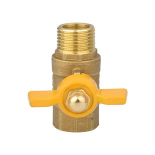 家用燃气阀门加厚三通阀门4分黄铜煤气阀天然气开关耐用球阀