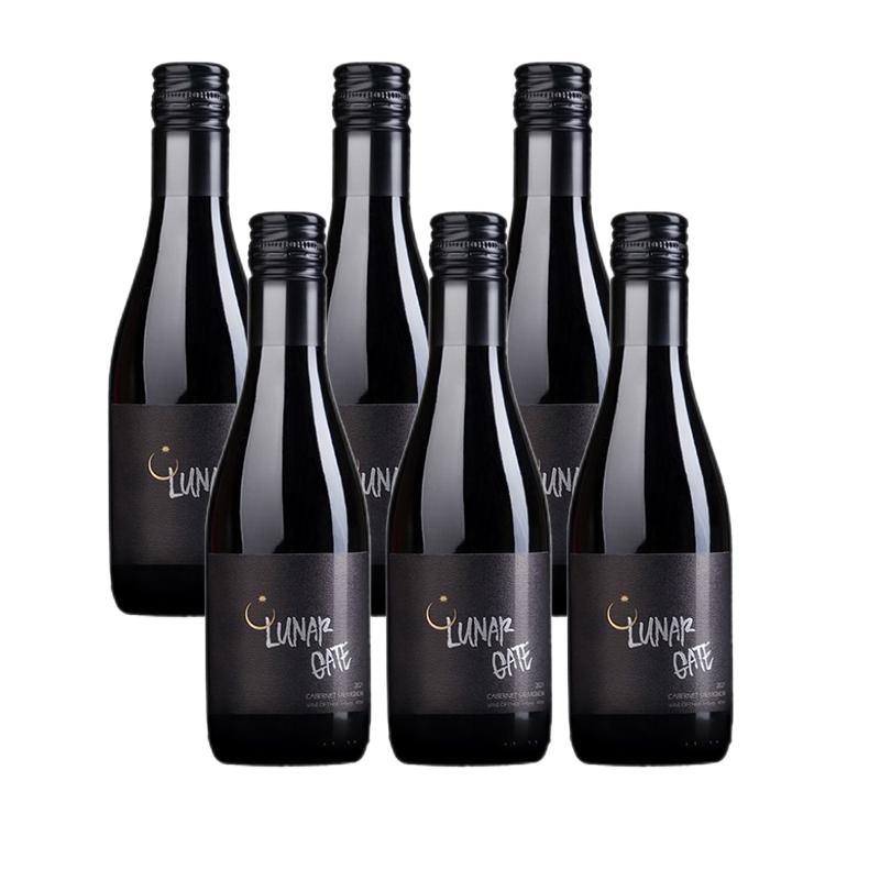 月亮门星月夜红酒小瓶智利进口赤霞珠干红葡萄酒正品官方旗舰店