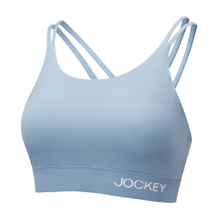 Jockey美背文胸运动内衣女吸汗透气薄款防走光双肩带无钢圈无搭扣