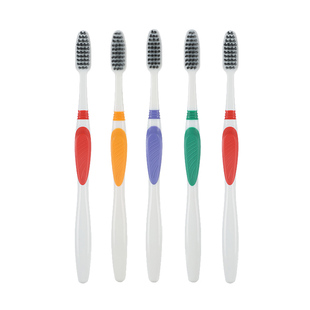 健牌经典竹炭软毛牙刷备长碳深层清洁男女情侣成人通用家庭装