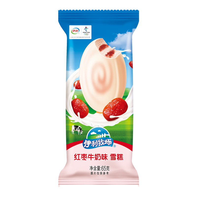 伊利红枣牛奶雪糕冰淇淋整箱批