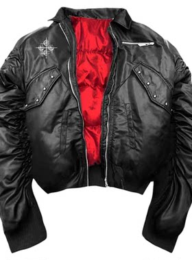 DETW盔甲Bomber设计感羽绒棉服