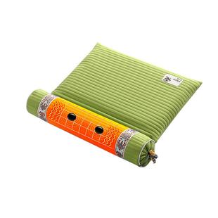 颈椎枕头睡觉专用纯棉荞麦壳圆枕头压迫神经反牵引发热颈椎枕艾草