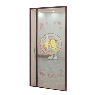 楼房入户门夏天防蚊门帘全磁条磁吸条强力免打孔全磁条金刚网纱窗