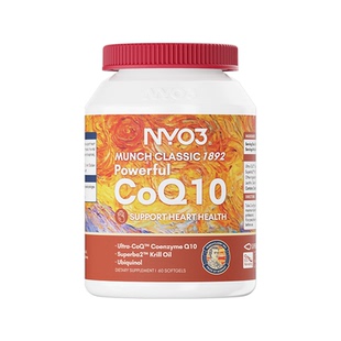 挪威NYO3进口专利辅酶q10还原型软胶囊泛醇心肌保护心脏60粒