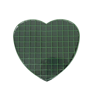 婚车鲜花泥带吸盘心形数字爱心大V型插花架子异形圆形月亮花泥土