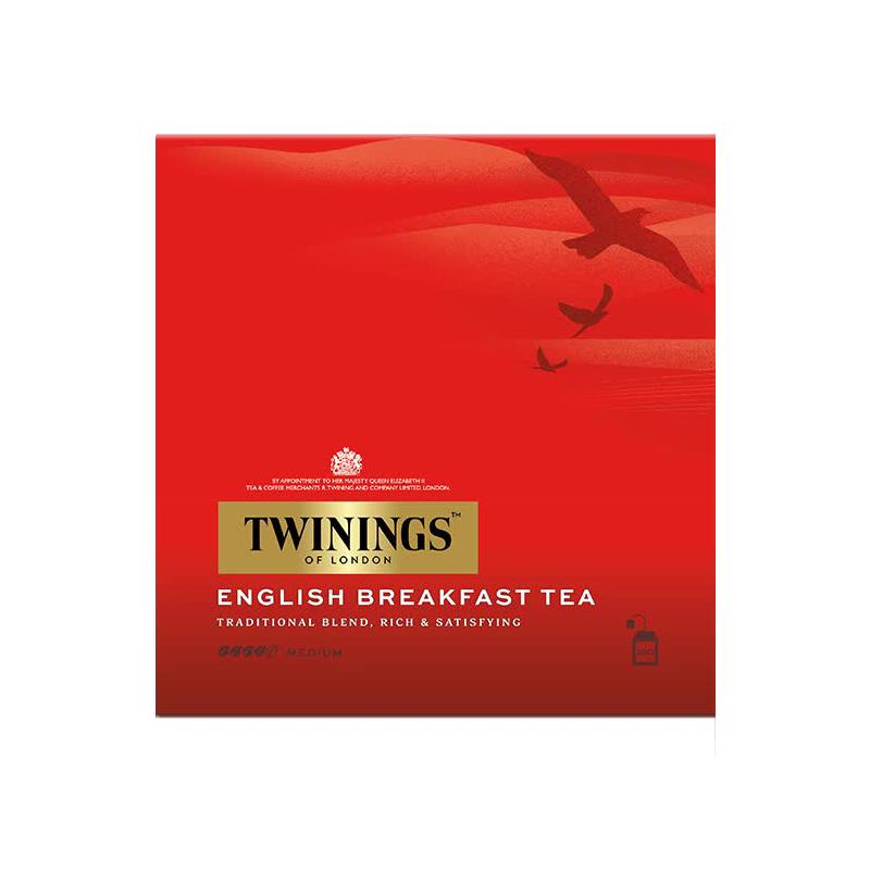 【自营】英国TWININGS川宁欧洲进口茶叶英式早餐茶2g*100袋茶包