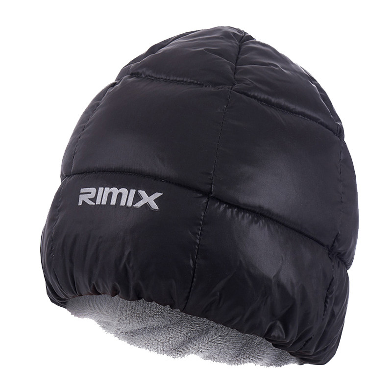 RIMIX羽绒帽秋冬季保暖男女通用轻舒适鸭绒防寒防水防风头套帽子