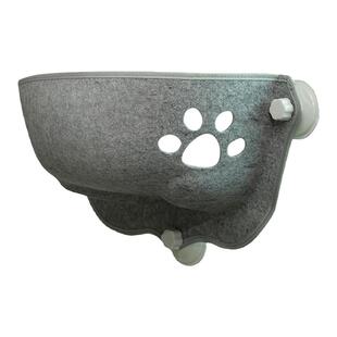 小船猫跳台毛毡窝爬架车载吸盘猫墙宠物猫窝阳台吊床落地窗猫别墅