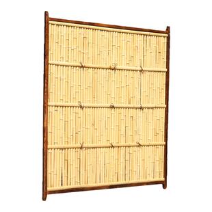 庭院屏风墙造景室外阳台木栅栏装饰花园竹子篱笆菜园竹编围栏护栏