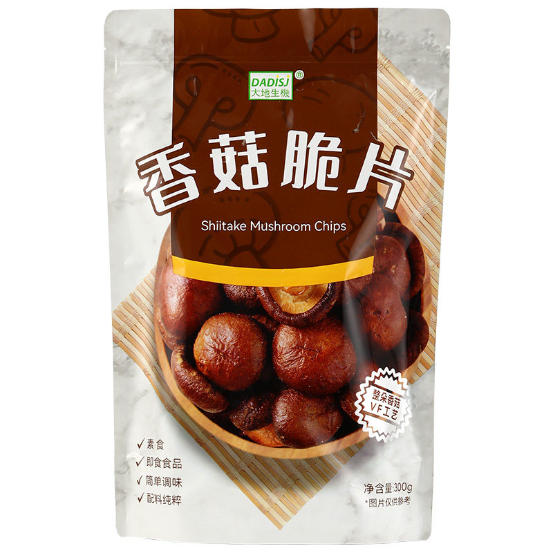 大地生机香菇脆果蔬脆袋装无添加