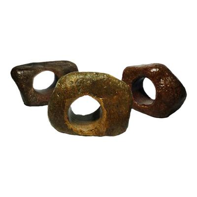 天然溪石真石头虾窝鱼洞躲避屋