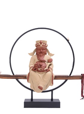 大号中式禅意陶瓷财神倒流香开业