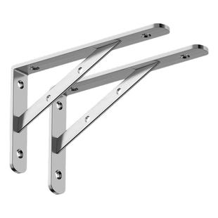 三角支撑架304不锈钢托架墙上直角固定三脚架层板拖支撑器置物架