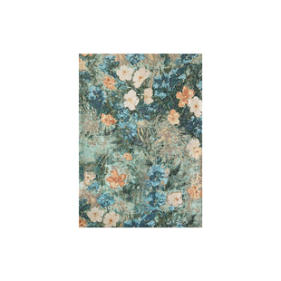 TaoMu蓝烟缀玉 新款手工diy挂毯画客厅餐厅卧室氛围感玄关装饰画