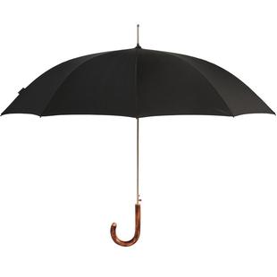 Knirps半自动长柄伞大号直柄伞男女士商务伞户外伞双人防雨伞黑色