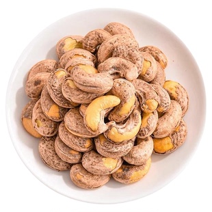 紫皮腰果仁原味官方旗舰店干果干炒货孕妇坚果小零食小吃整箱批发