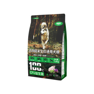福派斯狗粮全价中小型犬通用成犬粮10kg鸡肉糙米鲜肉果蔬粮1.6kg