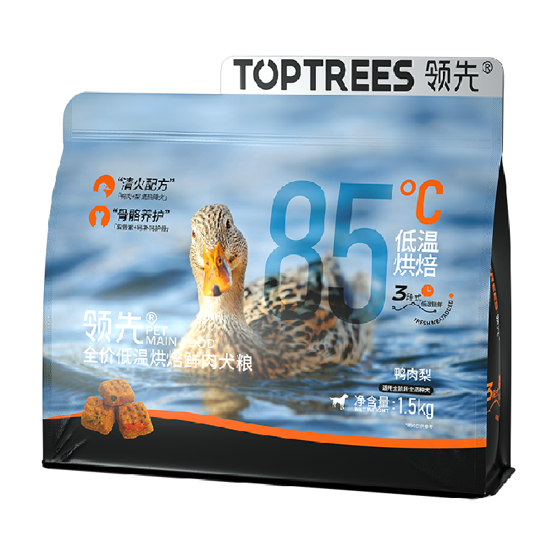 Toptrees全犬期鸭肉低温烘焙犬粮