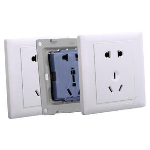 家用86型10A16A单双两三四开三五孔一开多双控带开关墙壁插座面板