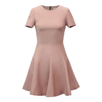 LadyJ澳毛百褶高腰D*or连衣裙