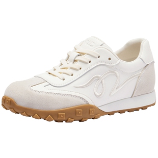 热风厚底德训鞋女2026年春季新款运动休闲鞋百搭女鞋子H11W26121