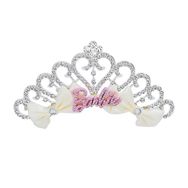 Barbie芭比官方正品新款金属皇冠女生发饰生日礼物头饰王冠拍照