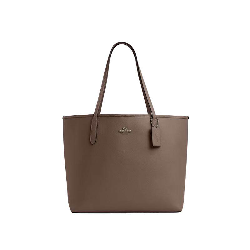 COACH/蔻驰官方 奥莱款city tote女士单肩手提包托特包CR111