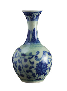 景德镇花瓶小号青花瓷花插陶瓷器