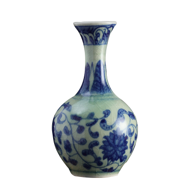 景德镇花瓶小号青花瓷花插陶瓷器