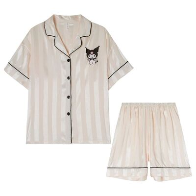 秋冬空气棉夹层长袖家居服睡衣女