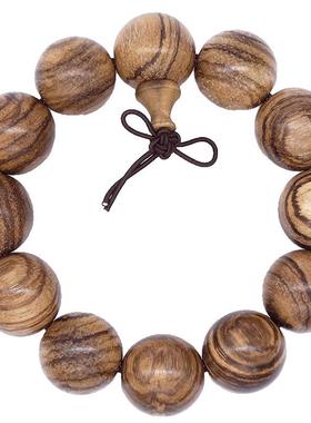 越南白沙佛珠花奇楠木男女款手链