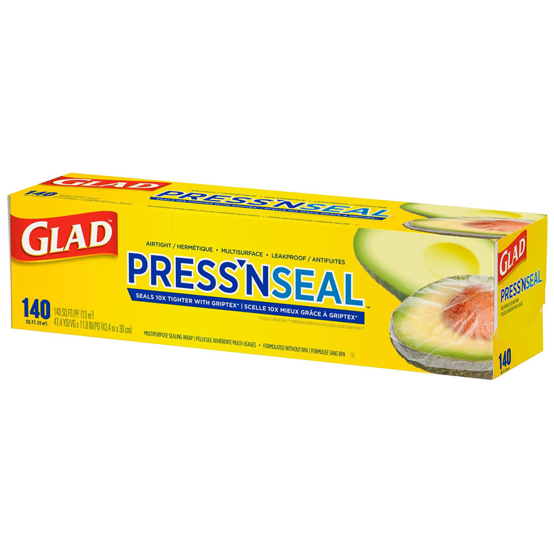 现货美国进口GLAD佳能自粘保鲜PressnSeal果蔬三明治食品级密实贴
