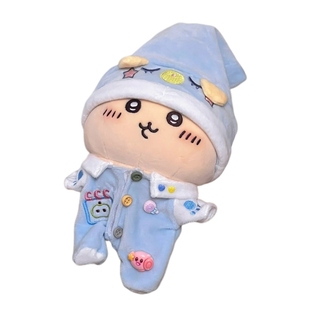 日本正版乌萨奇蓝色睡衣公仔chiikawa可爱自嘲熊玩偶小八礼物娃娃