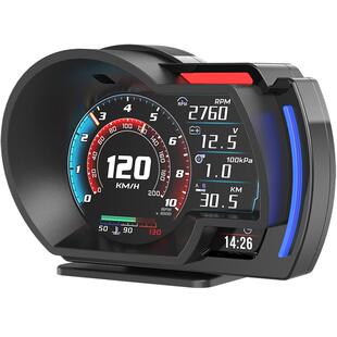 自安平显hud抬头显示器obd gps双模液晶仪表手势识别汽车改装A520