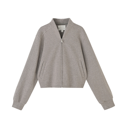 新中式禅意领卫衣宽松拉链外套