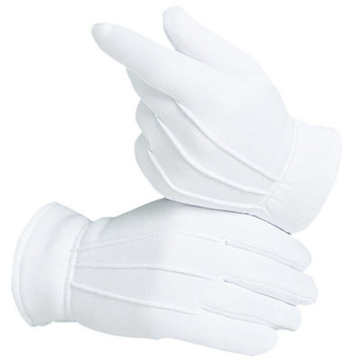 男女保暖加厚加绒礼仪白手套