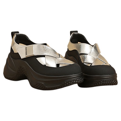 达芙妮2025新款夏季时尚厚底凉鞋