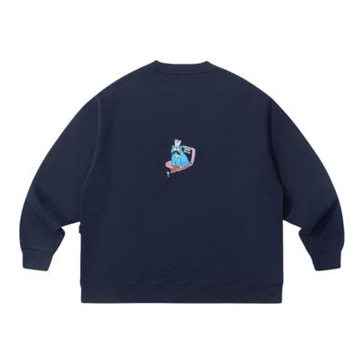 UNDERBOBO宽松圆领套头卫衣男女