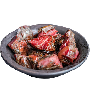 隐谷野美式烤牛肉黑椒五香味即食牛肉干牛肉熟食牛肉粒小包装100g