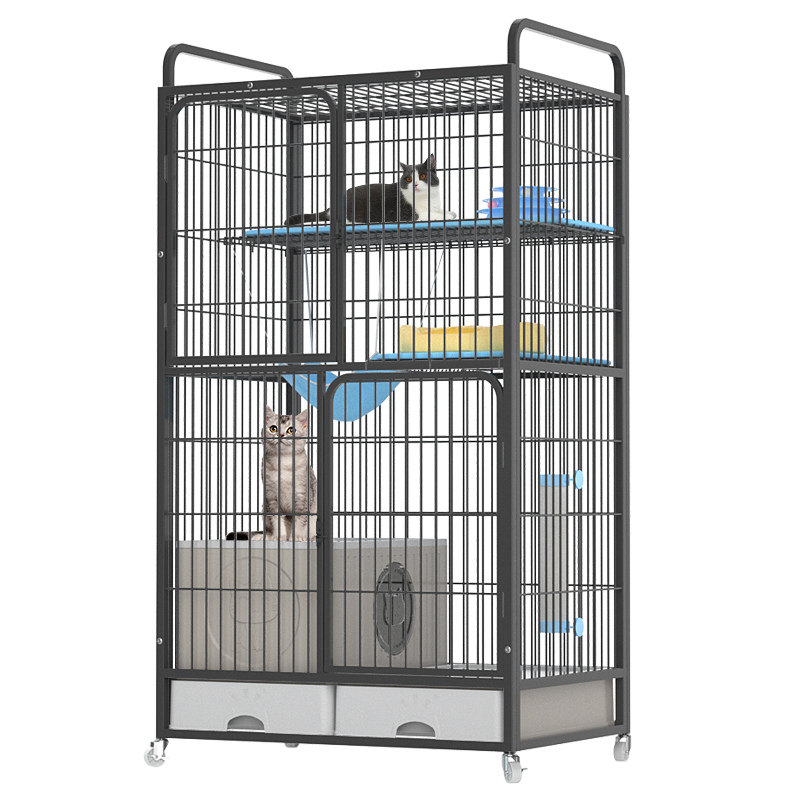 猫笼自带封闭猫砂盆大空间秒发货