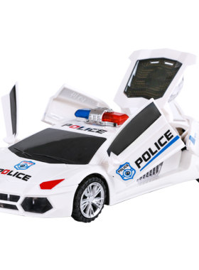 儿童会跳舞旋转警车玩具