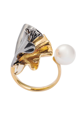 设计师原创珍珠戒指设计感