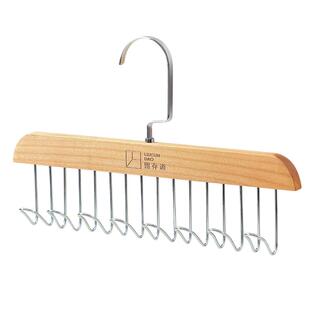 留存道木质吊带衣架多功能实木挂钩晾衣架背心内衣挂架家用
