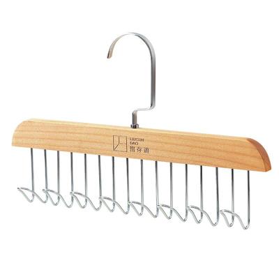 留存道木质多功能衣架