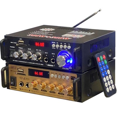 迷你小型功放12V220V带蓝牙收音