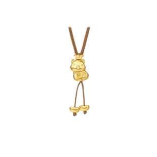 周六福元宝萌喵项链S925银吊坠设计感甜美送女友情人节礼物