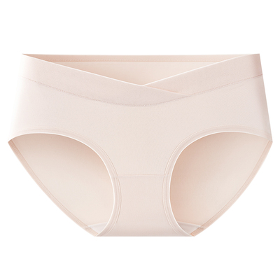 孕妇内裤纯棉抗菌低腰托腹短裤