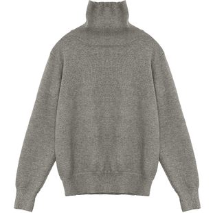 CV大码女装 极简风浣熊绒软糯高领打底毛衣女内搭上衣2025冬新款